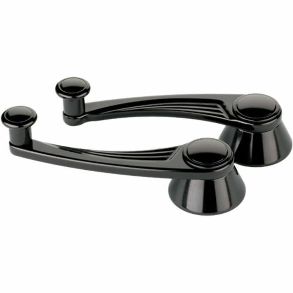 BILLET SPEC Window Cranks Ball Milled Black Anodized