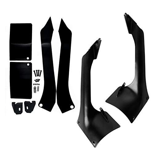 KC HiLiTES Light Bracket Kit, Windshield Mount, Steel, Black Powder Coat, 50 in Light Bar, Jeep Wrangler JL 2018-19, Kit (7327)