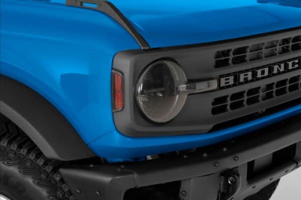 GT Styling GT2260X Headlight Cover Kit for 2021-2023 Ford Bronco Carbon Fiber - 4 Piece