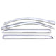 Auto Ventshade [AVS] Outside Mount Rain Guards for 2011 - 2021 Jeep Grand Cherokee (Excludes Grand Cherokee L) | Window Vent Visors, 4 pcs. - Chrome | 684252