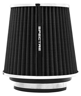 compare product Spectre Universal Clamp-On Air Filter: High Performance, Washable Filter: Round Tapered; 3 in/3.5 in/4 in Flange ID; 6.719 in (171 mm) Height; 6 in (152 mm) Base; 4.75 in (121 mm) Top, SPE-8131, Black