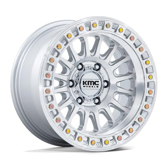compare product 18x9 KMC KM552 IMS Gloss Silver W/Machined Face Wheel 8x170 (0mm)