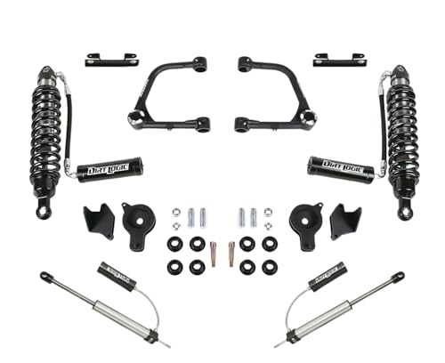 Fabtech - K7103DL - Fabtech K7103DL Uniball UCA Lift System w/Shocks Fits Compatible with/Replacement for 24 TACOMA