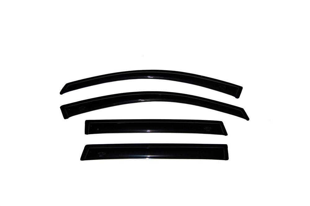 Auto Ventshade [AVS] Outside Mount Rain Guards For 1980 - 1998 Ford F-250/F-350, CREW CAB ONLY, will NOT Fit EXTENDED CAB | Window Vent Visors, 4 pcs. - Smoke | 94075