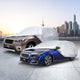 Silver Car Cover for Sedan, Wagon, and SUV by 3dmats-usa