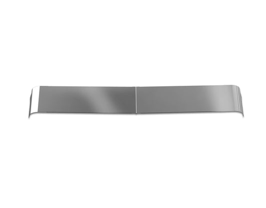 RoadWorks Stainless Steel Rival 13" Straight Drop Post Mount Visor for Peterbilt Legacy Cab Ultracab and Flat Top Trucks | 35940