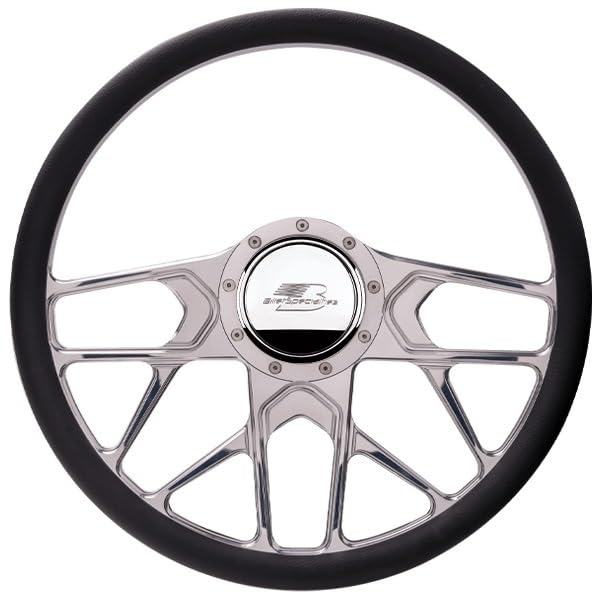 Billet Specialties BSP34107 Steering Wheel 1/2 Wrap 15.5in Redline Polished