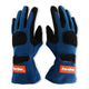 RaceQuip 355025RQP 355 Series Racing Gloves - SFI 3.3/5 - Black/Blue - Large