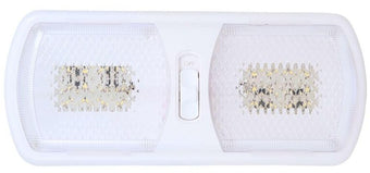 compare product Arcon Interior Light LED Ceiling Double Light Clear Lens 11.56 Inch Length x 4.95 Inch Width Bright White SMD LED 12 Volt 20670N