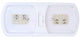 Arcon Interior Light LED Ceiling Double Light Clear Lens 11.56 Inch Length x 4.95 Inch Width Bright White SMD LED 12 Volt 20670N