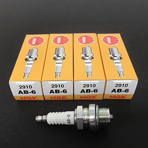 NGK Standard Spark Plugs - Stock #2910 - AB-6 AB6 - Screw Tip - Pack of (4)