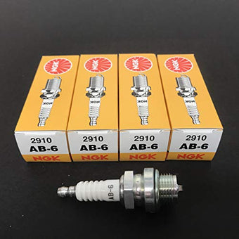 compare product NGK Standard Spark Plugs - Stock #2910 - AB-6 AB6 - Screw Tip - Pack of (4)