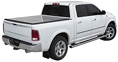 LOMAX B0040029 Professional Series Tonneau Cover; Diamond Plate Finish; Split Rail;