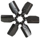 Derale 17117 Heavy Duty Fan Blade Series 1000 17" Steel Clutch Fan Standard Rotation , Black