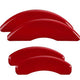 MGP Brake Caliper Covers Compatible with 2021-2024 Cadillac CT4 (Requires 18"+ Wheels) Powder-Coated Finish, 4 PCS Front and Rear - Red, Classic