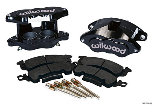 Wilwood Brake Caliper, D52, 2 Piston, Forged Aluminum, Black Powder Coat, 7.060 in Floating Mount, GM 1968-96, Kit
