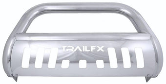 compare product TrailFX B0044S Bull Bar with Skid Plate for Toyota Tundra 2022-2025 3 Inch Diameter Polished Stainless Steel Frame Mount, Holes for Optional Lighting TrailFX B0044S