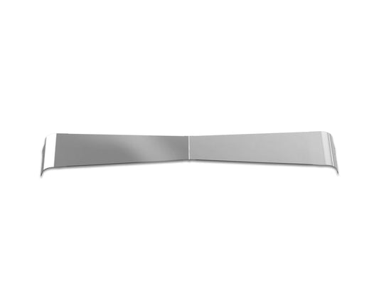 RoadWorks Stainless Steel Contender 13" - 10" Bowtie Post Mount Visor for Visor Peterbilt Legacy Cab Ultracab and Flat Top Trucks | 35920