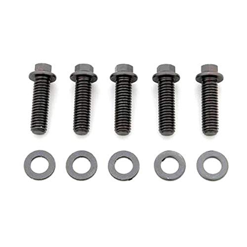 ARP 742-1000 Black Oxide 3/8-24" Fine RH Thread 1.000" UHL 12-Point Bolt with 3/8" Socket and Washer, (Set of 5)