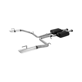 compare product Flowmaster 17248 American Thunder Cat-Back Exhaust Kit 2.5 Inch Aluminized Steel 3 Inch Polished 304 Stainless Steel Tips Compatible with 1999-2004 Ford Mustang Cobra with 4.6L DOHC engine.