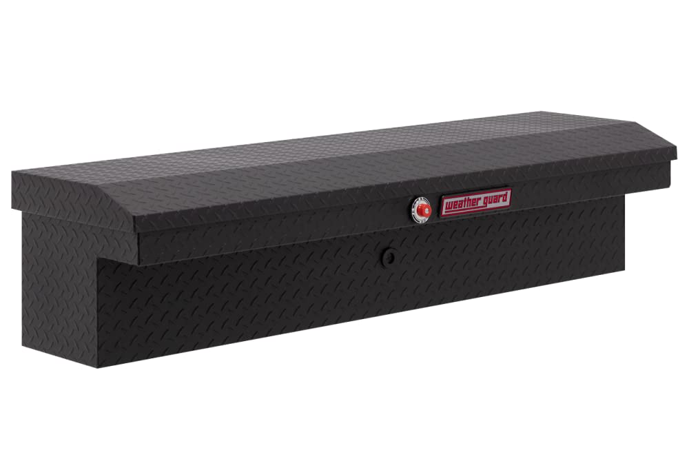 Model 178-52-03 56in Low Profile Lo-Side Box, Aluminum, Textured Matte Black, 3.8 cu ft