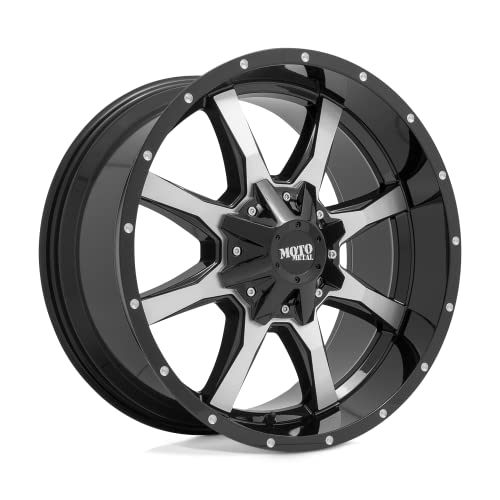 Moto Metal 17X9 5X5.0/5.5 4.53-12mm GLOSS BLACK W/MACHINED FACE - MO97079035312NUS