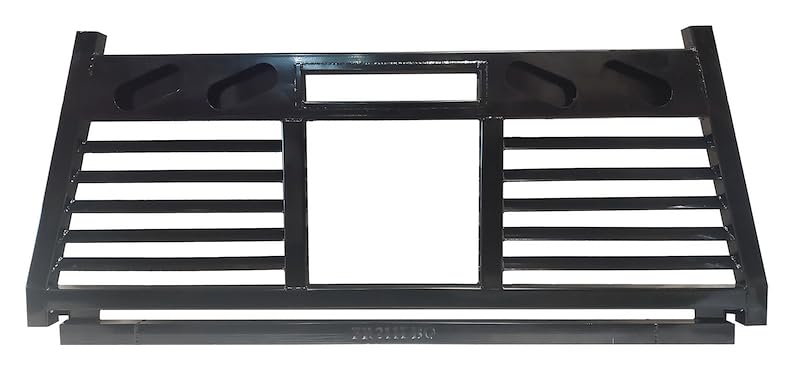Cattleman HD CR225LBO Headache Rack Half Louvered Powder Coated Black Steel