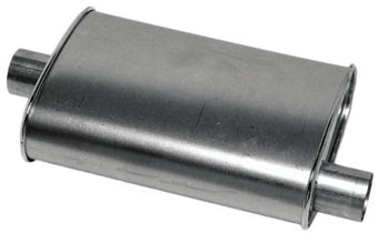compare product Thrush Muffler Deep Performance Tone Inlet 2.25 Pipe Connection Offset Outlet 2.25 Center