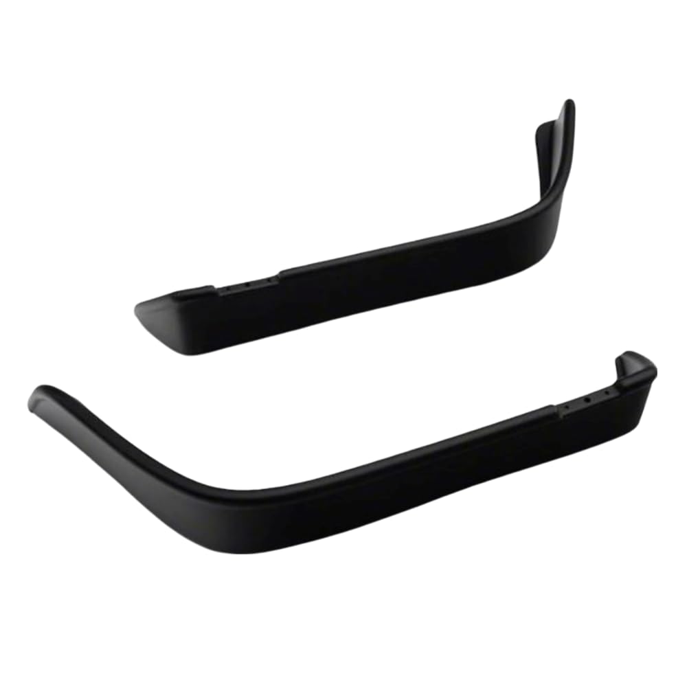 Bushwacker Jeep Flat Style Front Fender Flares | 2-Piece Set, Black, Textured Finish | 10053-07 | Fits 2007-2018 Jeep Wrangler JK