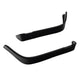 Bushwacker Jeep Flat Style Front Fender Flares | 2-Piece Set, Black, Textured Finish | 10053-07 | Fits 2007-2018 Jeep Wrangler JK