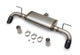 Flowmaster 718154 FlowFx Axle-Back Exhaust Stainless Dual Exit Black Tips