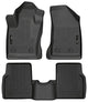 Husky Liners Weatherbeater Floor Mats | Fits 2017-2026 Jeep Compass | Front & 2nd Row, 3-pc Black - 95681