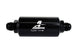 Aeromotive 12387 In-Line Filter (- AN -10 Male 10 Micron Fabric Element Bright Dip Black Finish)