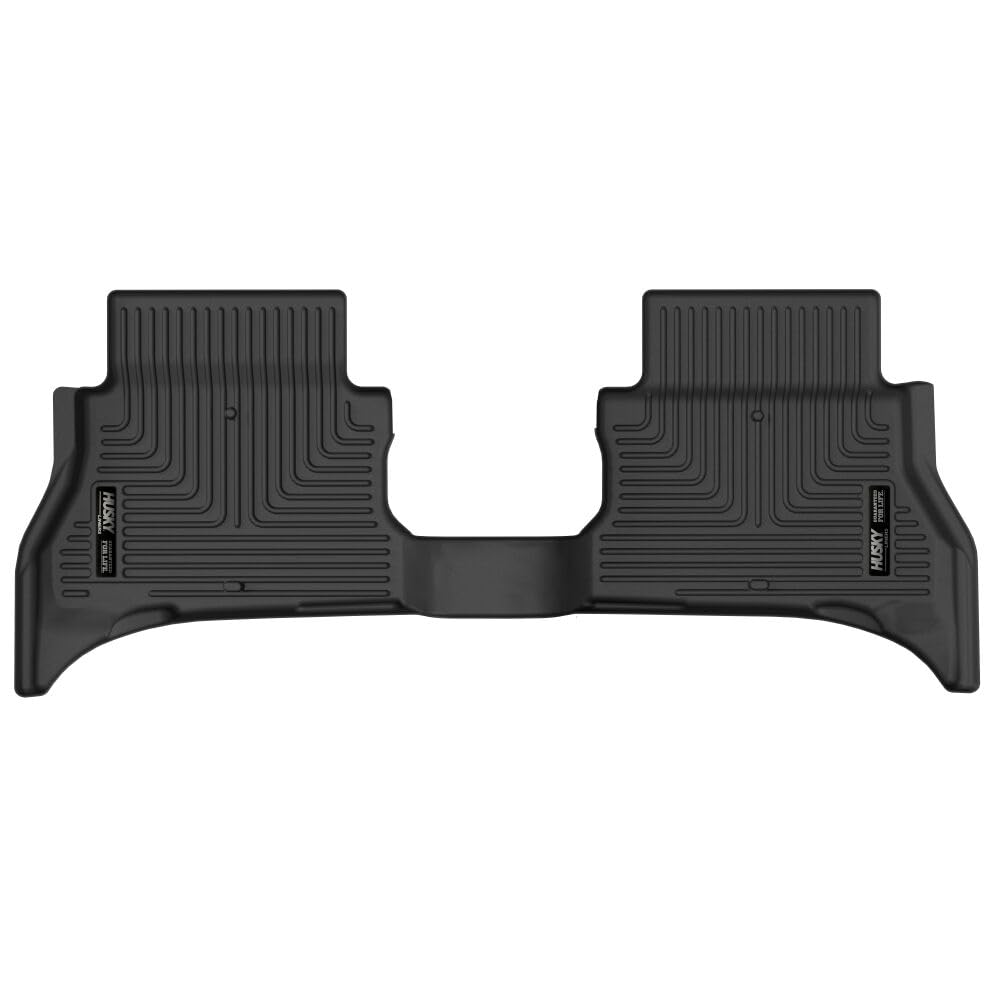 Husky Liners X-act Contour Floor Mats | Fits 2021-2026 Jeep Wrangler 4-Door | 2nd Row, 1-pc Black - 51291