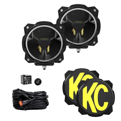 KC Hilites Gravity® Titan™ 6" LED - Pair Pack - Spot Beam, Black