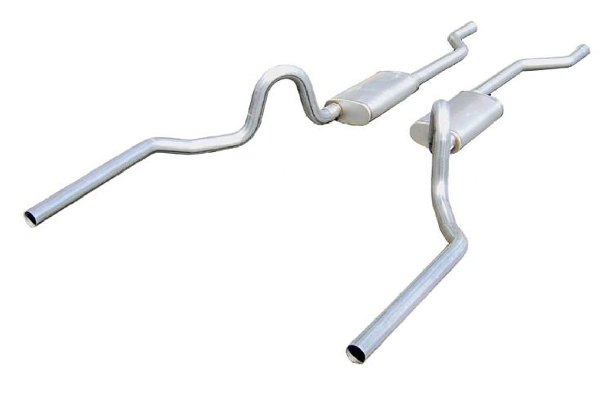 Pypes SGA30T - 409 SS Crossmember-Back Exhaust System With Split Rear Exit