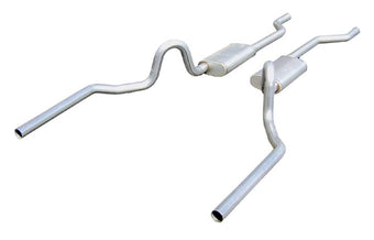 compare product Pypes SGA30T - 409 SS Crossmember-Back Exhaust System With Split Rear Exit