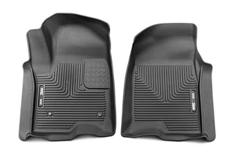 compare product Husky Liners X-act Contour Floor Mats | Fits 2019-2026 Chevrolet Silverado & GMC Sierra 1500 & 2020-2026 Silverado & Sierra 2500/3500 Double & Crew CAB ONLY | Front Row, 2-pc Black - 54101