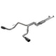 Flowmaster 718106 FlowFX Cat-Back Exhaust Kit 2.5 Inch Dual Side Exit 409 Stainless Steel 4.5 Inch Black Ceramic Stainless Tips Compatible with 2007-2009 Toyota Tundra 5.7L 2/4WD All Wheelbases