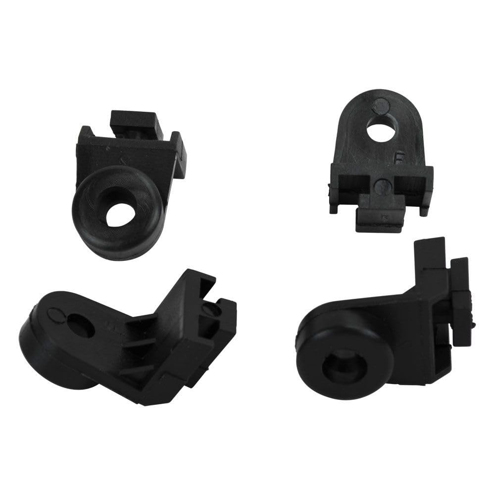 Flex-A-Lite FLE123218 S-Blade Fans Bracket Feet - Black - 4 Piece
