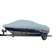 Carver 77119S-11 Styled-to-Fit Boat Cover for V-Hull I/O Runabout Boats (Including Euro-Style) with Windshield and Hand or Bow Rails - 19'6", Mist Gray