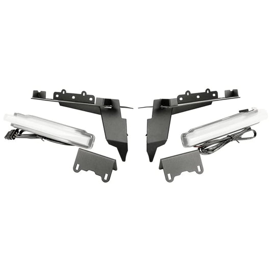 Rugged Ridge Chop Brackets for Jeep Wrangler/Gladiator | Daytime Running Lights, Front | 11640.96 | Fits 2018-2025 Jeep Wrangler JL; 2020-2025 Jeep Gladiator JT