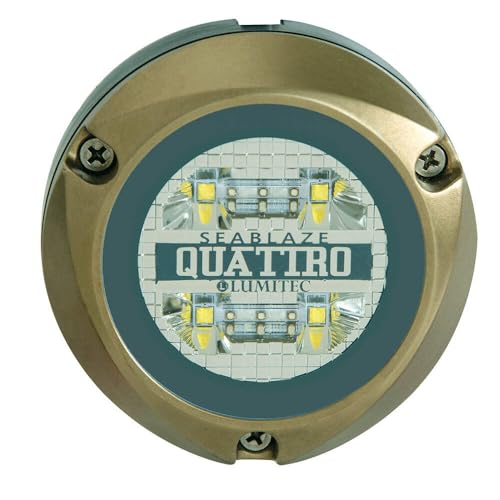 Lumitec 101459 Zambezi Quattro LED Underwater Boat Light, 2,000 Lumens