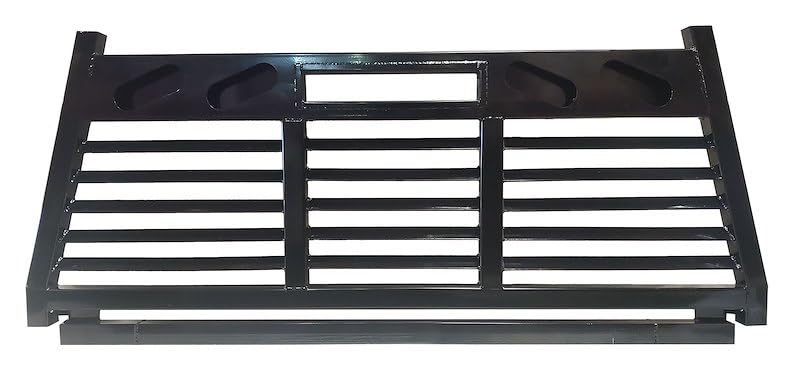 Cattleman HD FR208LBO Headache Rack Fits Ford F-250/F-350/F-450/F-550 Super Duty 1999-2016 Louvered Powder Coated Black Steel Light Cutout