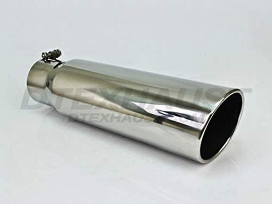 Different Trends Bq9-406018Rsl Bolt-On 6.00In Rolled Slant Diesel Exhaust Tips 4.00In Id/6.00In Od