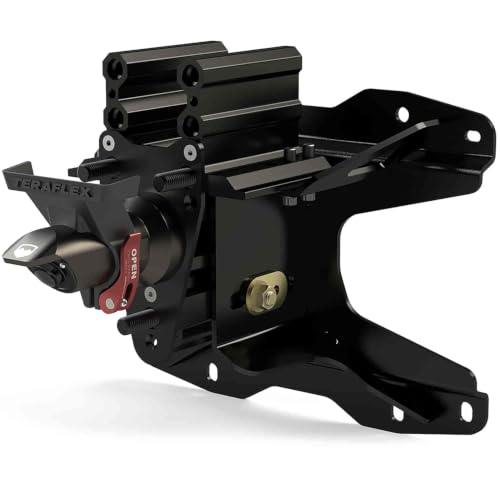 TeraFlex 4838910 JL/JLU Alpha HD Adjustable Spare Tire Mounting Kit Black