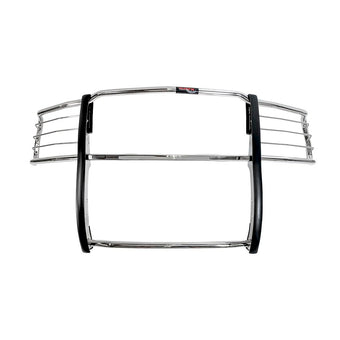 compare product TrailFX E0033S Grille Guard with Brush Guard for Chevrolet Silverado 1500 2014-2018 Polished Stainless Steel 1-Piece Grill Guard