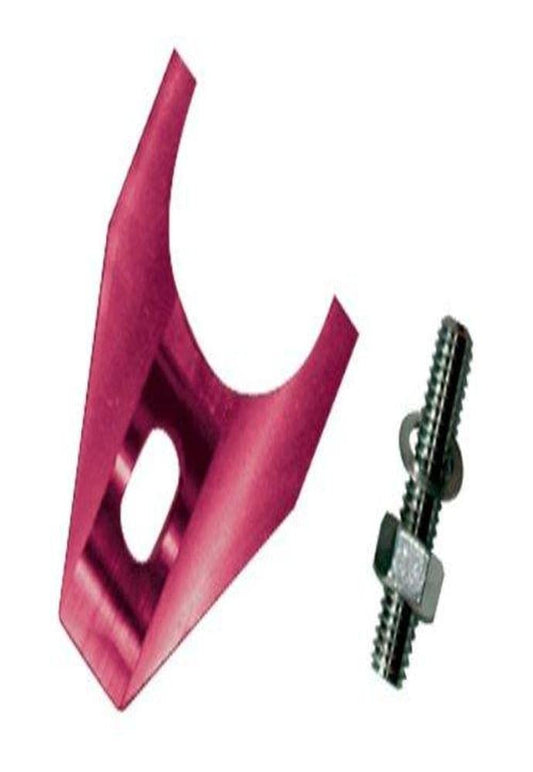 Pro-Form Distributor Hold Down, Stud Mounted, Hardware Included, Billet Aluminum, Red Anodize, Chevy, Kit