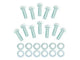 Mr. Gasket Int Bolts Sb Chev Hex Head, Silver