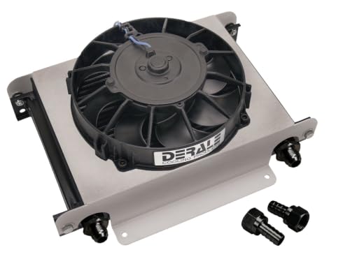 Derale 15960 Hyper-Cool Remote Engine/Transmission Cooler , Black